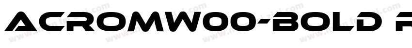 AcromW00-Bold Regula字体转换